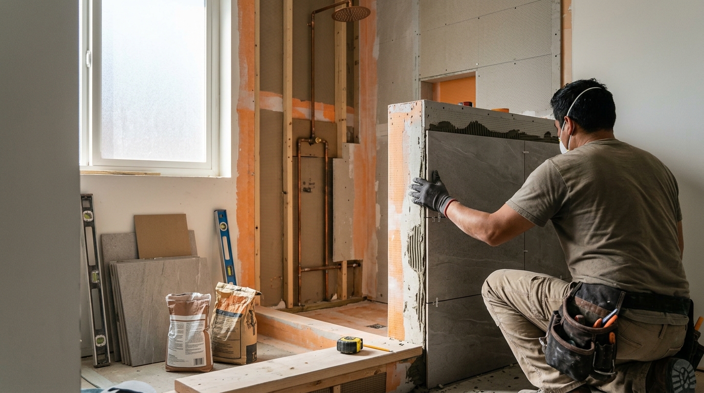 walk in shower: Labor and materials breakdown: where your bid really comes from