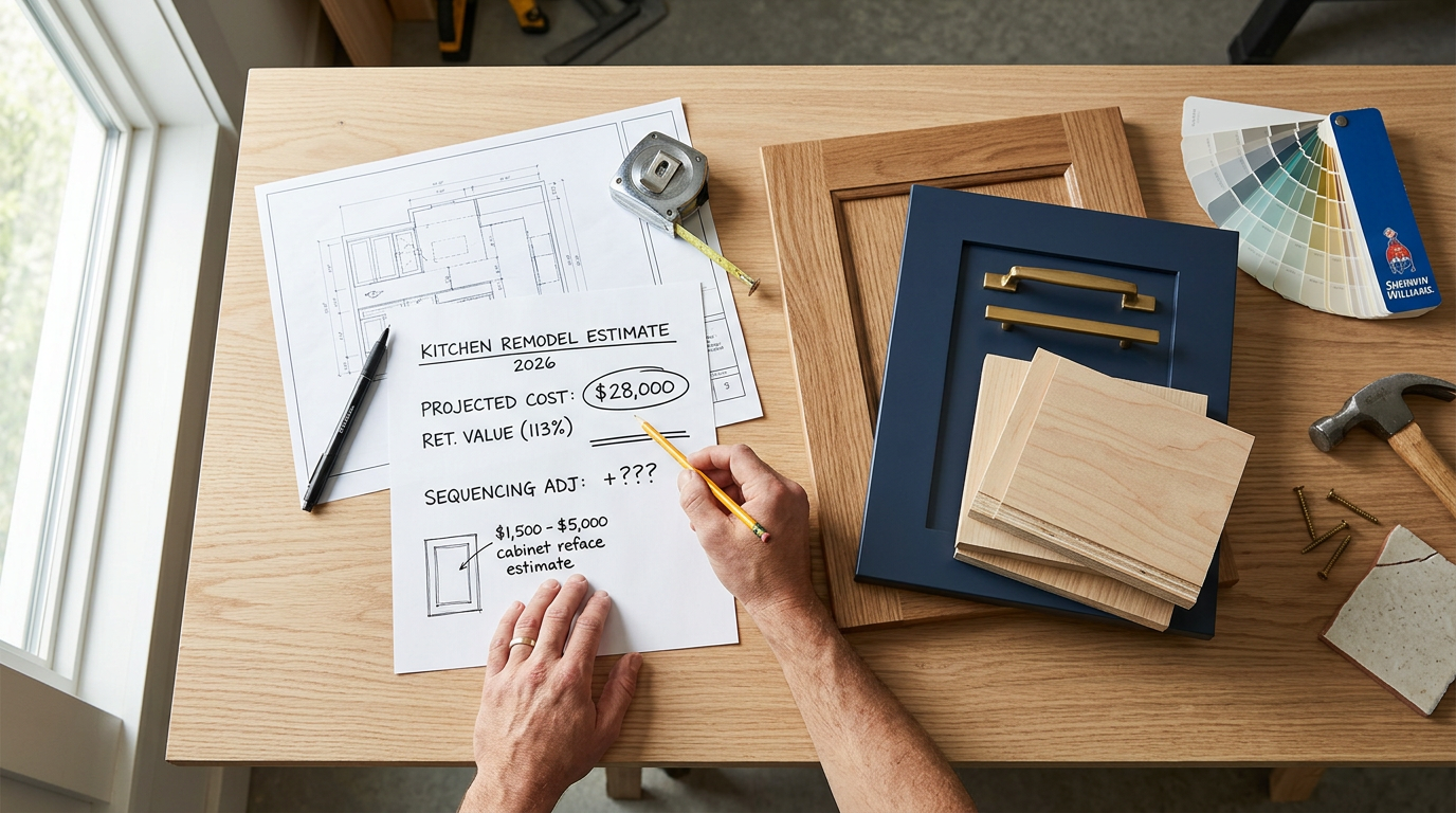 The 2025 Zonda Cost vs. Value Report says a minor kitchen remodel returns 113% o - kitchen cabinet installation cost 2026