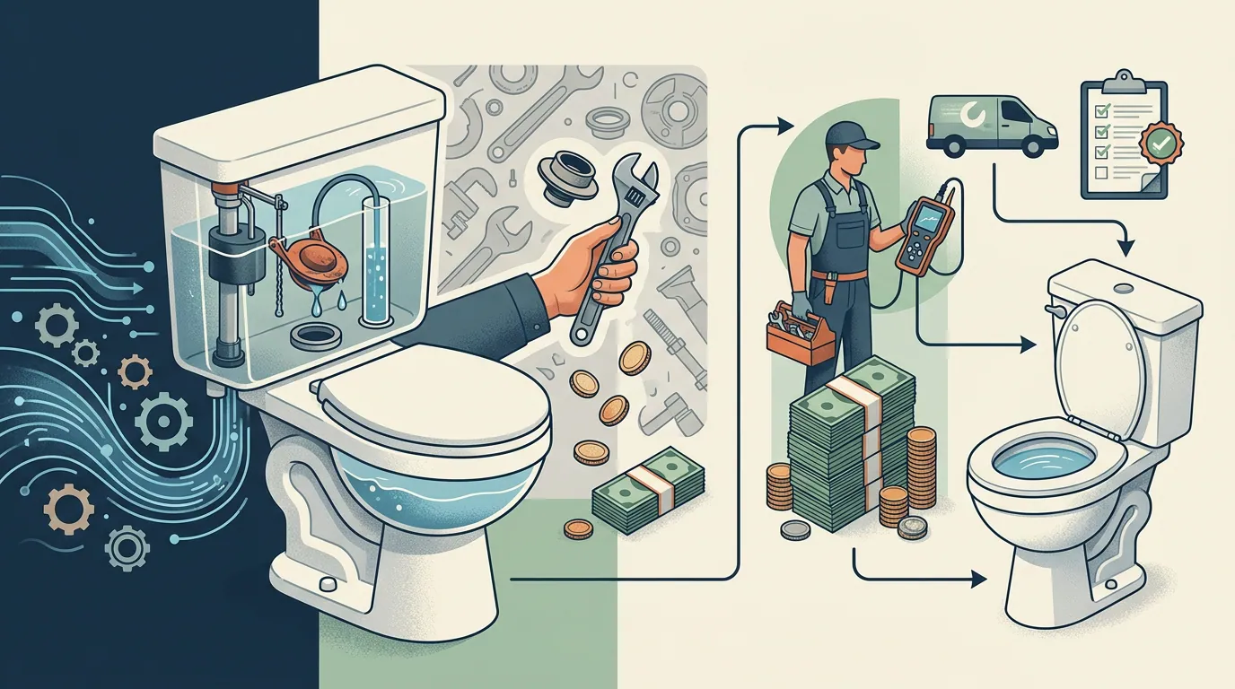 how to fix a running toilet: How much does it cost to fix a running toilet in 2026 DIY vs plumber