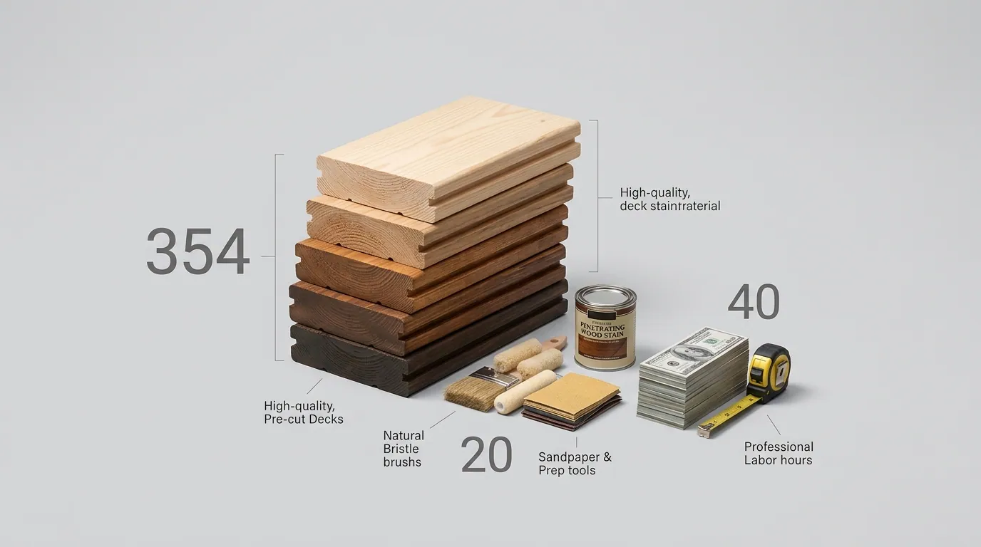 Penetrating stains outperform solid-color finishes on decks - deck staining cost